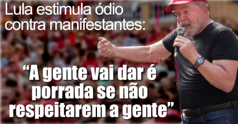 Lula perda a linha em Chapecó e estimula a militância a dar “porrada”… Amanhã visita Francisco Beltrão