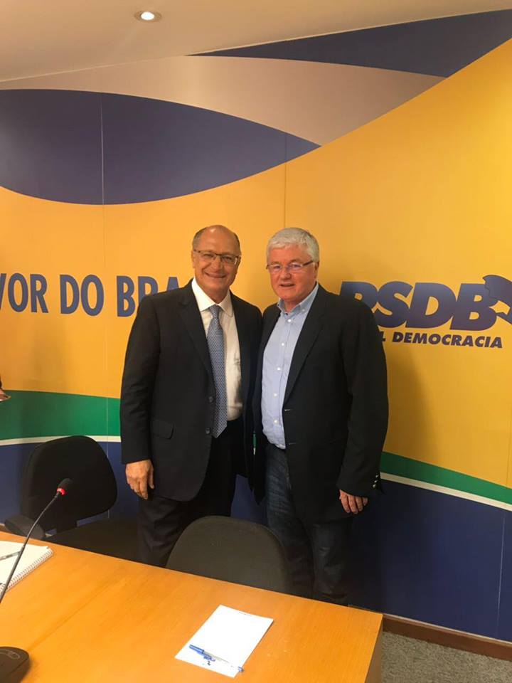 Rossoni no lançamento de Alckmin à Presidência da República