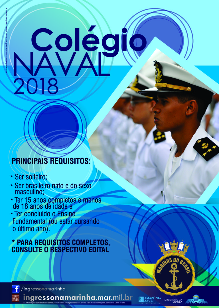 Marinha abre concurso para Colégio Naval com 190 vagas