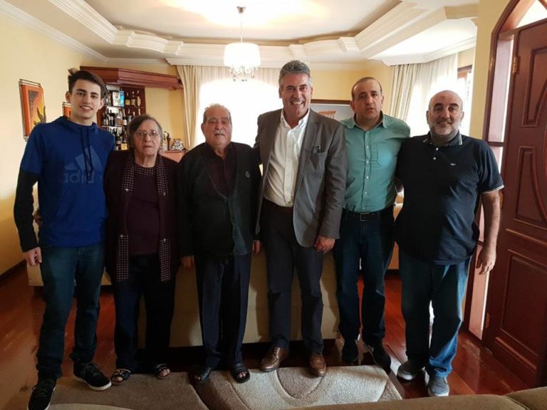 Visita de cortesia de Mauro Mariani à família Bakri