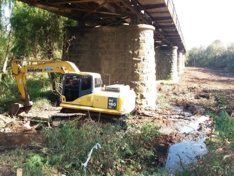 O início das obras de construção da nova ponte