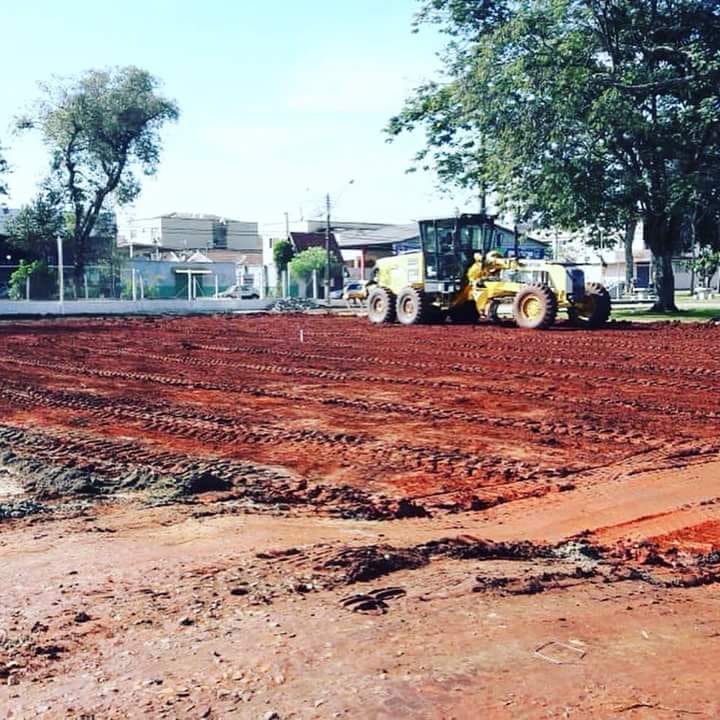 Iniciada a revitalização da Praça dos Expedicionários de União da Vitória