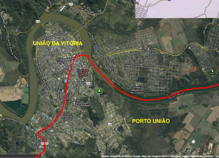 Comparar a situação dos quadros urbanos de Porto União com o de União da Vitória é no mínimo falta de conhecimento da realidade e da própria história