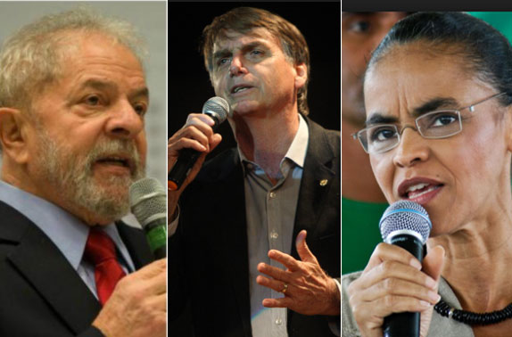 Agora é o Datafolha que mostra Lula na frente, apesar de estar preso e dependendo ainda de decisão do TSE se realmente será candidato. Enquanto isso, seu nome continua nas pesquisas