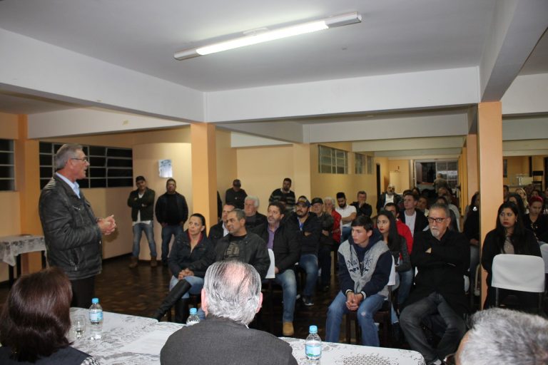 Deputado Sílvio Dreweck, presidente da Assembleia Legislativa de Santa Catarina, esteve ontem, terça-feira (21), em Porto União