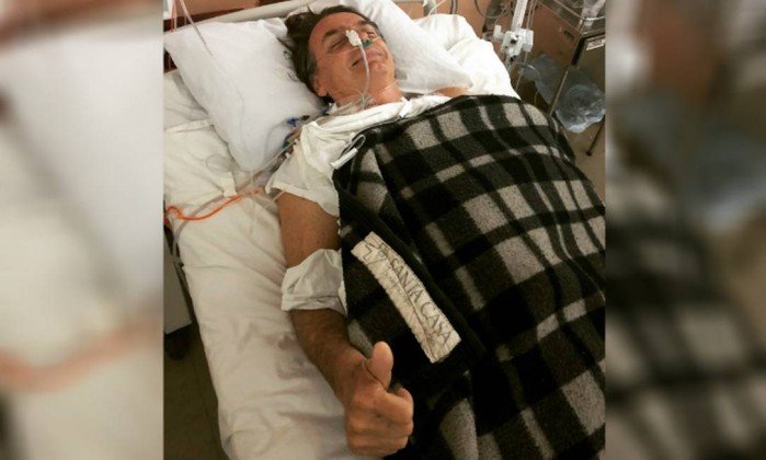 O candidato a Presidência da República Jair Bolsonaro já está no Hospital Albert Einstein, em São Paulo