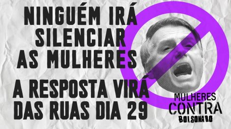 ‘Mulheres Unidas Contra Bolsonaro’ em Curitiba sábado (29)