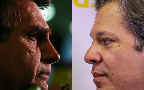 Pesquisa do Ibope desta segunda-feira (15): Bolsonaro 59% e Haddad 41%