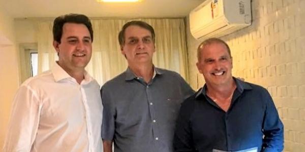 Ratinho Junior, governador eleito do Paraná, foi ao Rio de Janeiro conversar com Bolsonaro