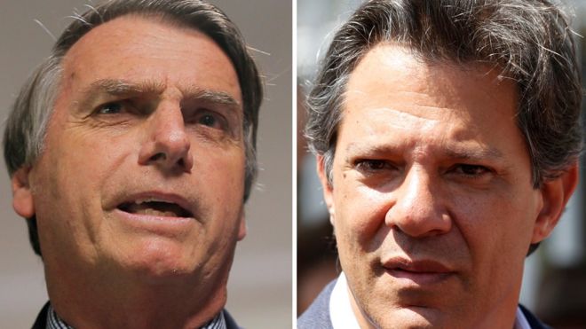 Pesquisa BTG Pactual mostra Bolsonaro com 35% e Haddad com 27%