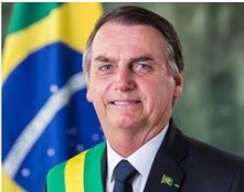 O retrato oficial do Presidente Jair Messias Bolsonaro