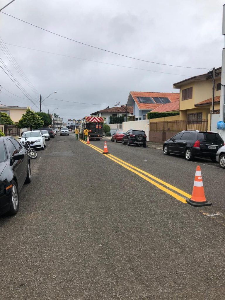 Secretaria Municipal de Trânsito realiza melhorias na sinalização em União da Vitória