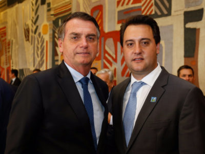 Presidente Bolsonaro e governador Ratinho Junior, segundo pesquisa, correspondem a expectativa dos paranaenses