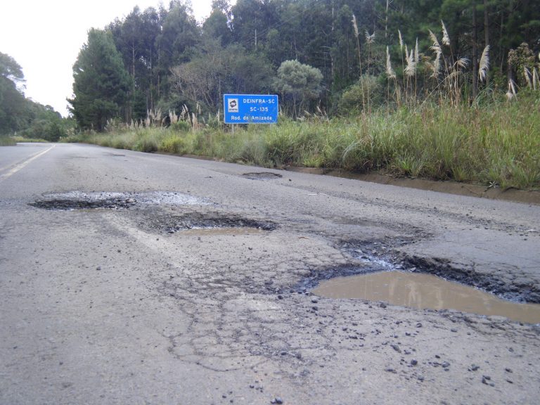 A preocupação da Federação das Indústrias de Santa Catarina com as rodovias estaduais, inclusive a SC-135.