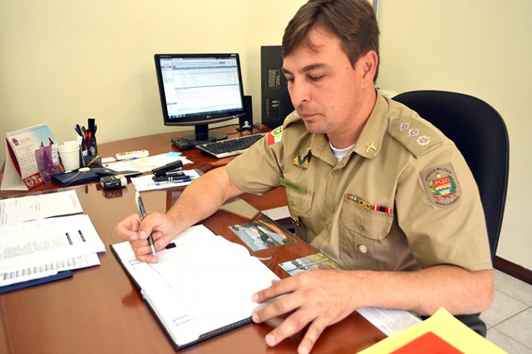 Agora tenente-coronel, Silvano Sasinski deixa o comando da Unidade da Polícia Militar de Porto União