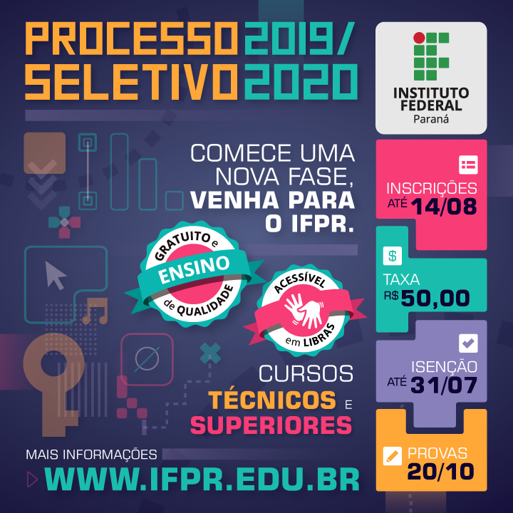 IFPR/campus de União da Vitória abre inscrições para processo seletivo 2020 com  novo curso de agronomia