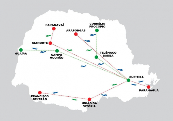 União da Vitória beneficiada com as dez novas rotas de voos domésticos