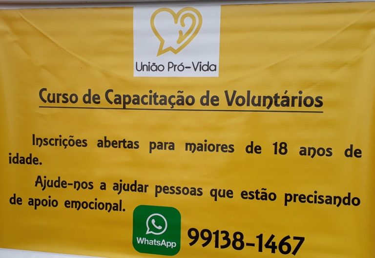 Abertas inscrições para o Curso de Capacitação de Voluntários Pró-Vida