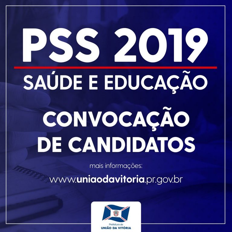 Novos candidatos do PSS são convocados em União da Vitória