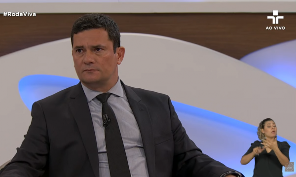 Sergio Moro, no programa ‘Roda Viva’ da TV Cultural, nega eventual candidatura à Presidência da República