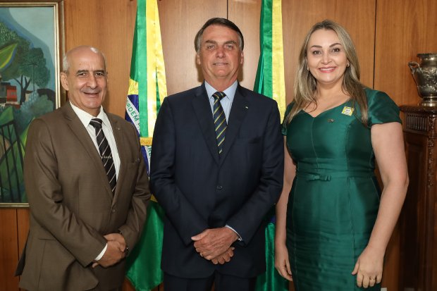 Governadora em exercício de Santa Catarina é recebida pelo presidente Jair Bolsonaro