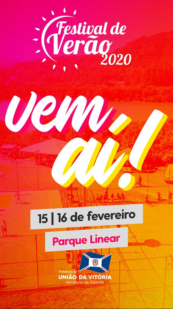 4ª Edição do Festival de Verão de União da Vitória será neste final de semana, dias 15 (sábado) e 16 (domingo)