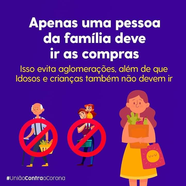 Coronavírus: Novo decreto determina a entrada de apenas um membro da família em supermercados de União da Vitória