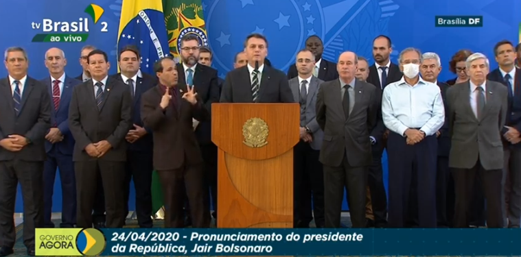 Fala de Bolsonaro pode atenuar o desgaste neste momento