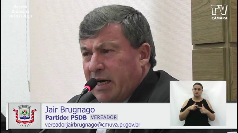 A preocupação do vereador Jair Brugnago com o meio-ambiente e a saúde