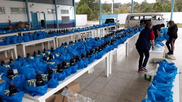 Kits com alimentos da agricultura familiar serão distribuídos para alunos da rede municipal de Porto União