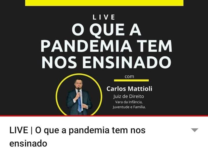 Juiz Carlos Eduardo Mattioli Kockanny aborda rumos da escola diante da pandemia e compartilha experiências