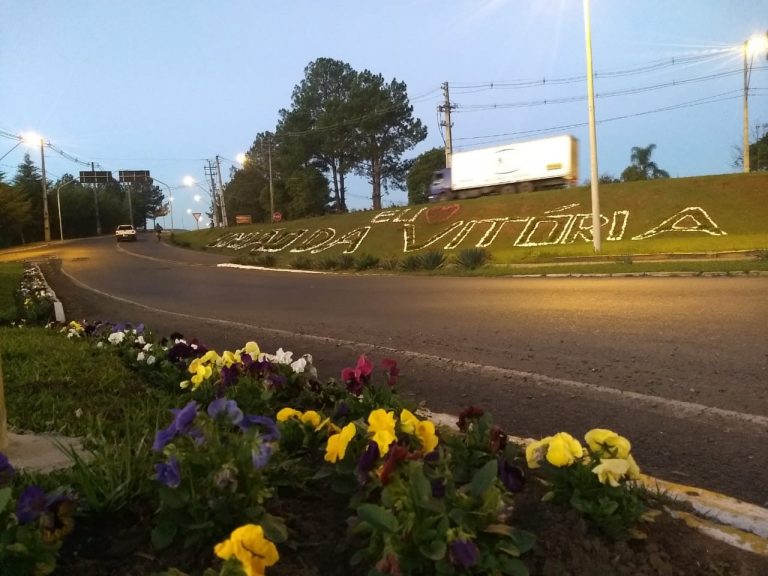 Com flores, União da Vitória fica cada vez mais bonita e uma cidade boa de se viver