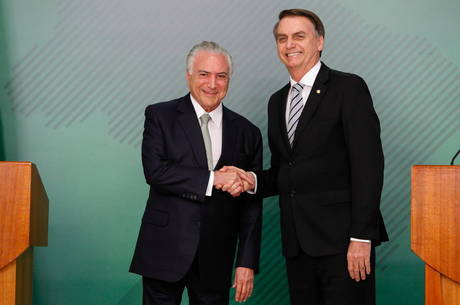 Pacificação entre os Poderes, saúde e economia, foram os assuntos discutidos entre Bolsonaro e Temer