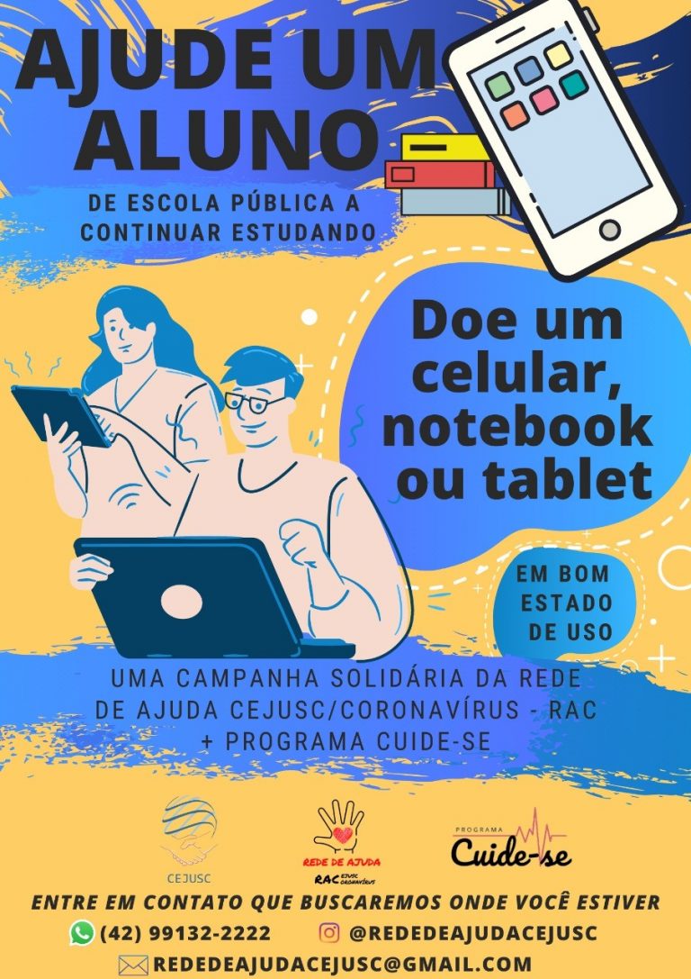 CEJUSC/Vara da Família de União da Vitória e a doação de equipamentos de informática e celulares para estudantes