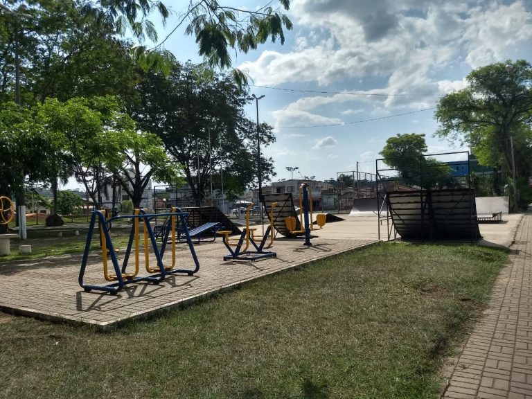 Praça dos Expedicionários o local para a prática do esporte em União da Vitória