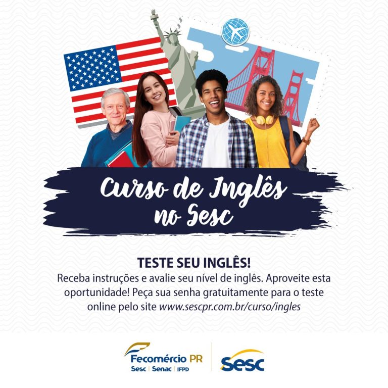 SESC/União da Vitória oferta bolsas de estudos gratuitas no Curso de Inglês