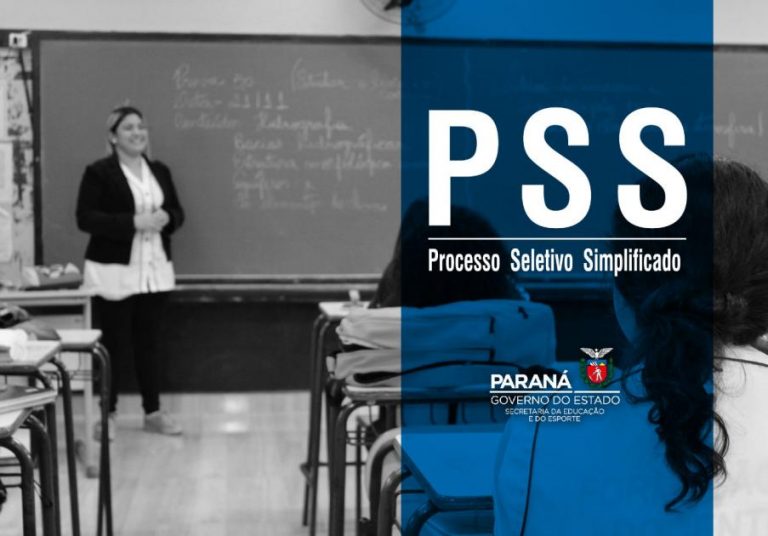 Prova do Processo Seletivo Simplificado (PSS) para contratação de professores no Paraná será no dia 10 de janeiro