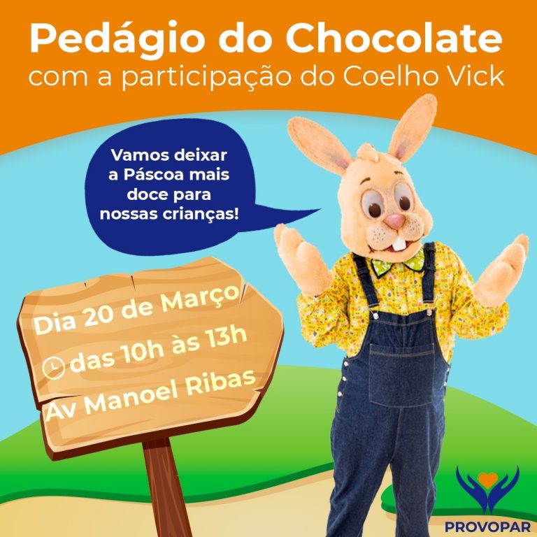 Provopar promove Pedágio do Chocolate