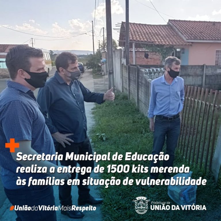 União da Vitória realiza entrega de 1.500 kits de merenda escolar