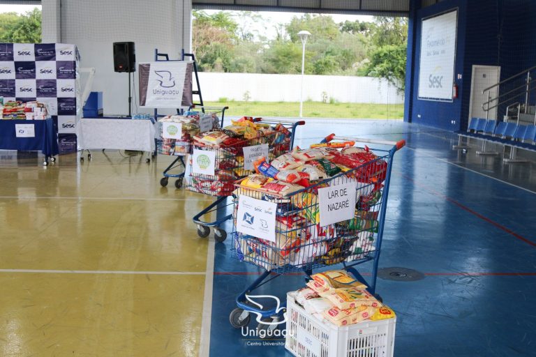 Uniguaçu, Sesc/Senac e Prefeitura de União da Vitória entregam mais de uma tonelada de alimentos