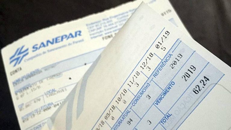 Tarefa de água da Sanepar deve ficar 5,7% mais cara