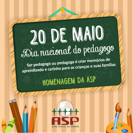 20 de maio – Dia do Pedagogo!