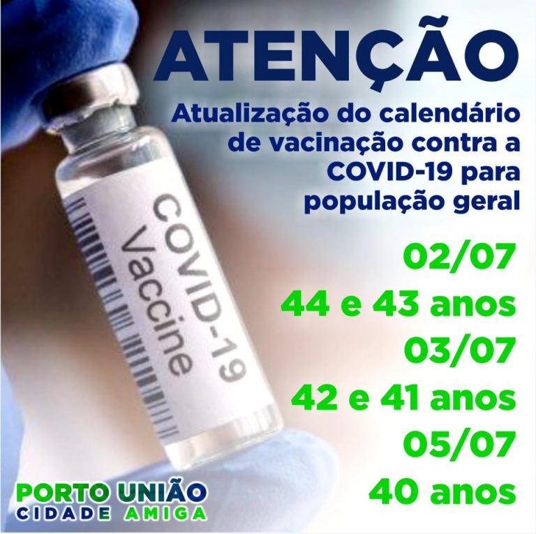 Vacinação contra a Covid-19 em Porto União