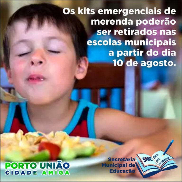 Kits de Merenda estão sendo preparados em Porto União