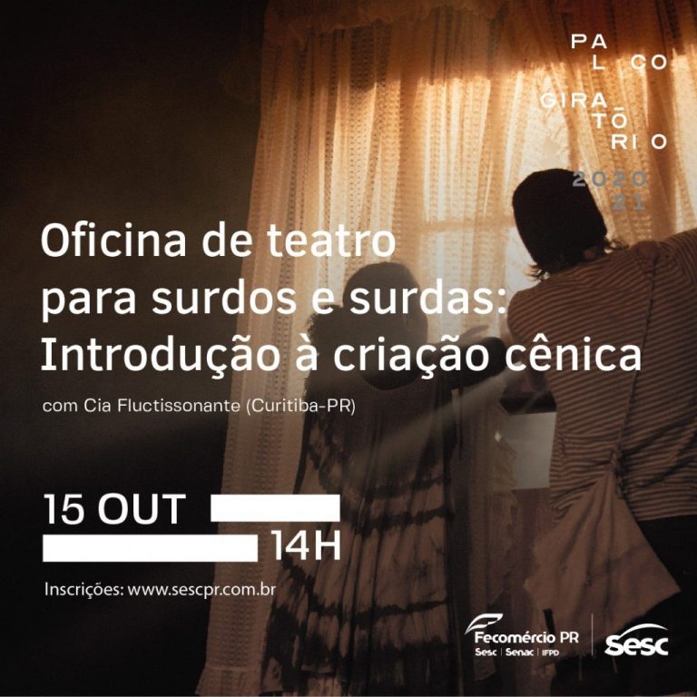 SESC/PR realiza programação teatral acessível online e gratuita na próxima semana