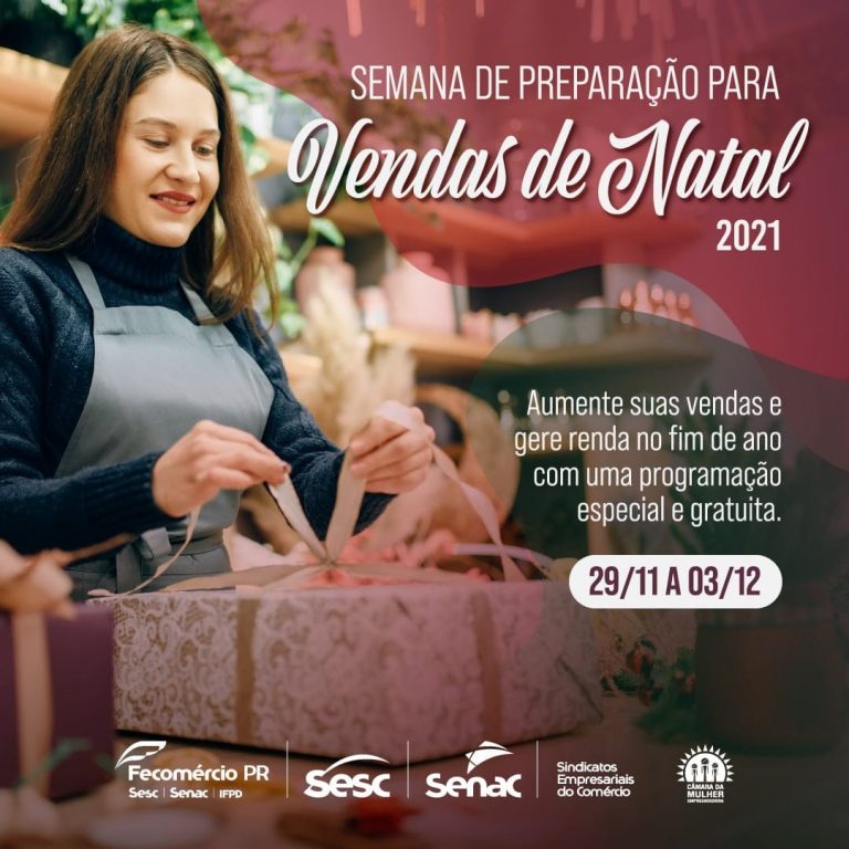 Semana de preparação para vendas de Natal