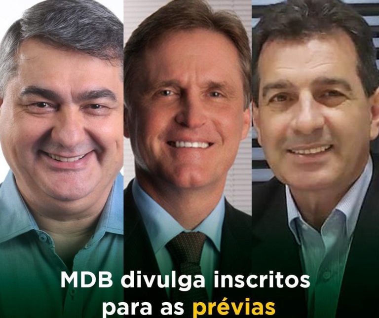 Filiados de todo o Estado (inclusive de Porto União) do MDB escolhem sábado (19) o candidato a governador