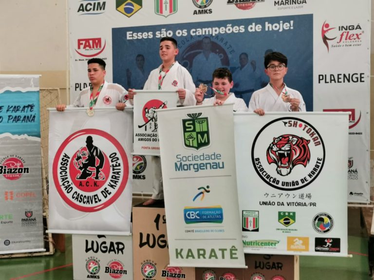 Atletas de União da Vitória são destaque no Campeonato Estadual de Karatê