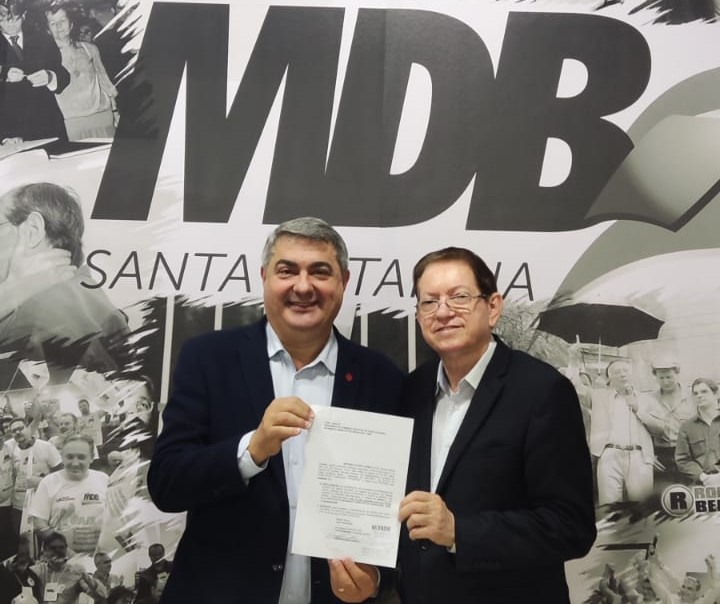 Antíbio Lunelli faz sua inscrição como candidato do MDB ao Governo de Santa Catarina