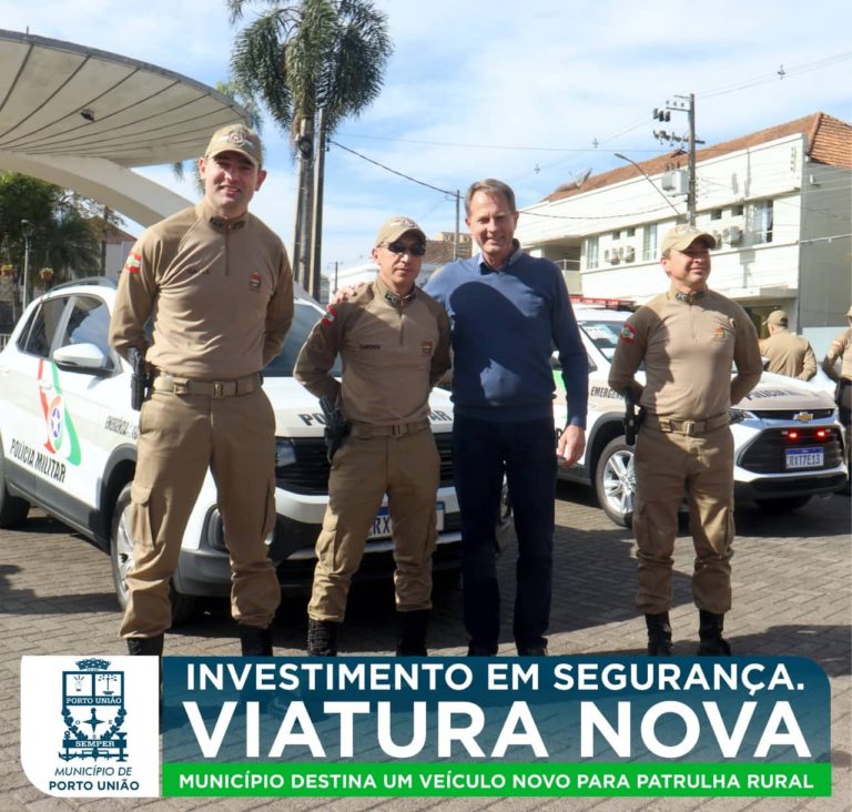 Mais uma viatura para a Polícia Militar de Porto União